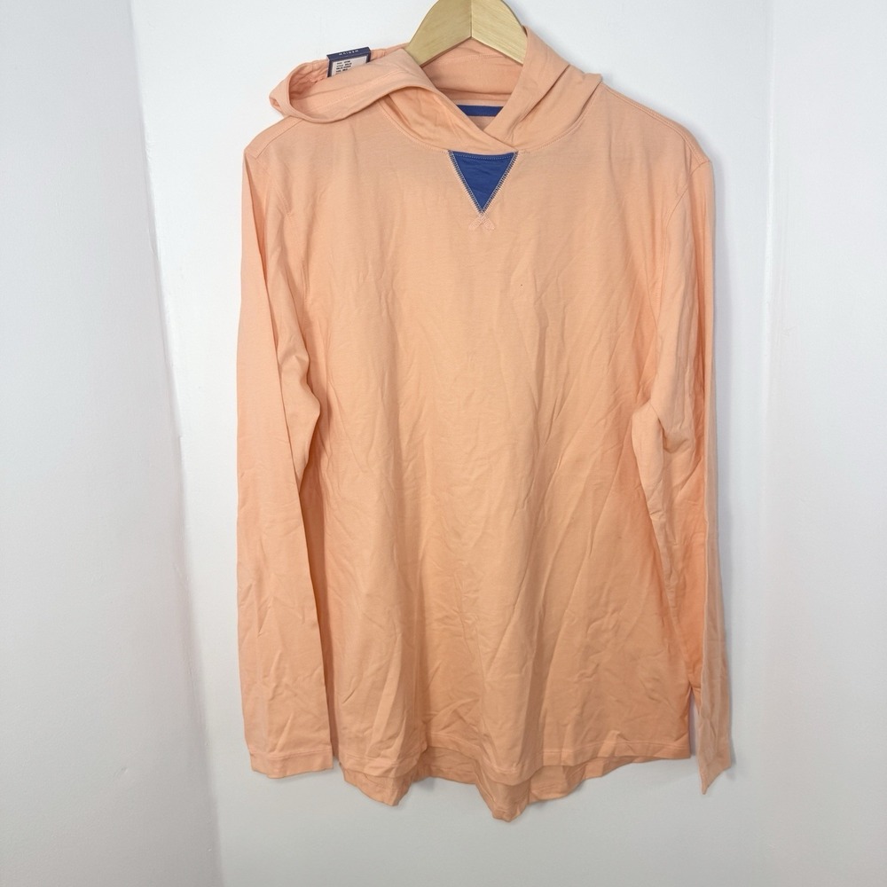 B Draddy Willie Hoodie Size Medium Lightweight Pima Cotton Georgia Orange